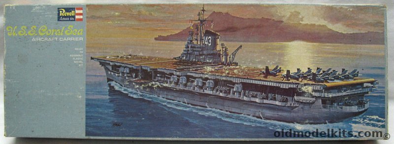 Revell 1/540 USS Coral Sea CV-43 Aircraft Carrier, H374-300 plastic model kit